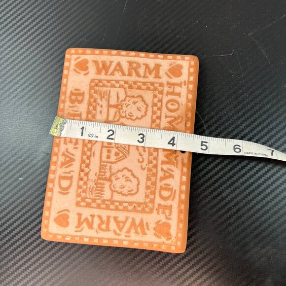 Vintage Hill Design Terra Cotta Clay Bread Warmer Trivet Rolls Croissants 1995 - Picture 8 of 9